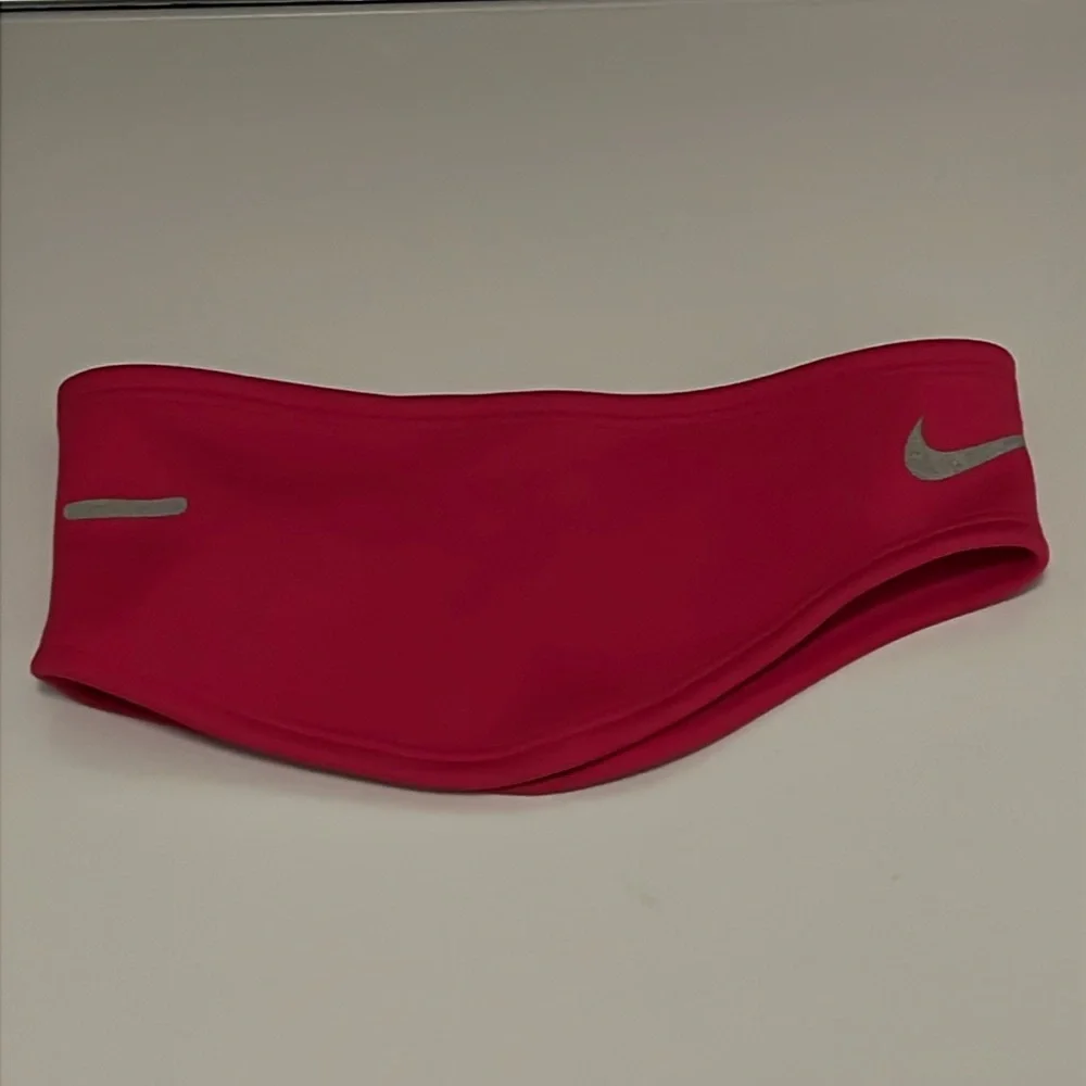 Nike Running Thermal Gloves Headband set new pink black Women’s Size Medium